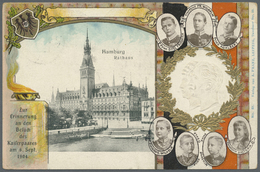 GA Deutsches Reich - Privatganzsachen: 1904. Privat-Postkarte 5 Pf Germania "Besuch Des Kaiserpaares, H - Altri & Non Classificati