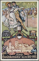 GA Deutsches Reich - Privatganzsachen: 1911, 5 Pfg. Privat-Ganzsachenkarte "Vivat Hundskomödie Ulm 1811 - Andere & Zonder Classificatie