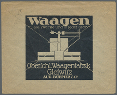 GA Deutsches Reich - Privatganzsachen: 1925. Privat-Umschlag 10 Pf Rot Reichsadler "Oberschl. Waagenfab - Altri & Non Classificati