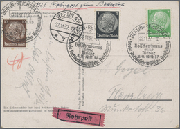 Br Deutsches Reich - Stempel: 1937, Sonderstempel "BERLIN-REICHSTAG Bolschewismus Ohne Maske" Mit Allen - Franking Machines (EMA)