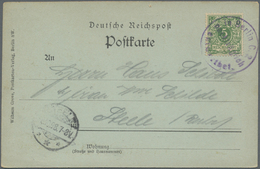 Br Deutsches Reich - Stempel: 1898, "In Berlin C.2 Nachträglich Entwertet", Violetter Stempel Klar Auf - Franking Machines (EMA)