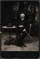 Deutsches Reich - Besonderheiten: 1894. Black-and-white Photograph "BISMARCK, Sitting, With Dog". Si - Autres & Non Classés