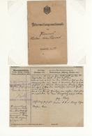 Deutsches Reich - Besonderheiten:  1914: Überweisungsnationale Walter Vom Bovert + 4 Auszüge Aus Der - Other & Unclassified