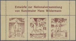 ** Deutsches Reich - Besonderheiten: 1918 Ca., Essay Zur Nationalversammlungsausgabe, Drei Verschiedene - Other & Unclassified