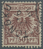 O Deutsche Post In China - Mitläufer: 1901. PETSCHILI. 50 Pfg Lebhaftrötlichbraun Mit Auf Dieser Marke - Chine (bureaux)