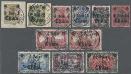 O/Brfst Deutsche Post In China: 1905, Freimarken Germania Ohne Wasserzeichen Mit Überdruck "China" Sauber Ge - China (offices)