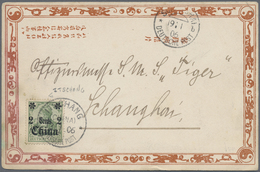 Deutsche Post In China - Stempel: 1906, Freimarke 2 C Auf 5 Pf Mit "ITSCHANG" Auf Interessanter Ansi - Cina (uffici)