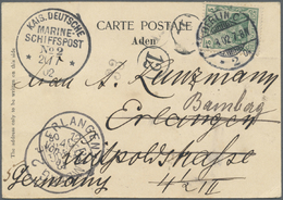 Br Deutsche Post In China - Besonderheiten: 1902 (20.7.),  Hs. Barfrankierungsvermerk "5" (sog. "Pisa-P - Chine (bureaux)