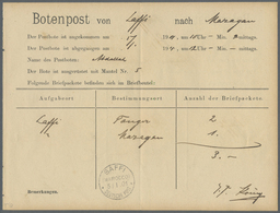Br Deutsche Post In Marokko - Besonderheiten: 1901 (5.1.), Stempel "SAFFI (MAROKKO) DEUTSCHE POST" Auf - Morocco (offices)