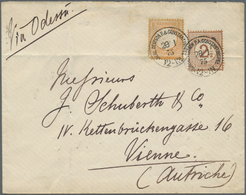 Br Deutsche Post In Der Türkei - Vorläufer: 1872, Grosser Schild ½ Gr. Orange (oben Links Etwas Eckrund - Turkey (offices)