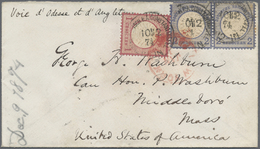 Br Deutsche Post In Der Türkei - Vorläufer: 1874, Kleiner Brief Ab "KAISERL. DEUTSCH. P.A. CONSTANTINOP - Turchia (uffici)