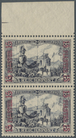 ** Deutsche Post In Der Türkei: 1900, Postfrisches Typenpaar Vom Oberrand, Je Tiefst Gepr. Hollmann BPP - Turkse Rijk (kantoren)