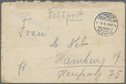 Br Deutsche Post In Der Türkei - Stempel: 1916 (9.6.), FELDPOST MIL.MISS. ALEPPO Auf FP-Brief Eines Ang - Turchia (uffici)