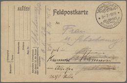 Br Deutsche Post In Der Türkei - Stempel: 1918, "FELDPOST MIL.MISS. ARGHANA MADEN 3/7/1918" Klarer Stem - Turkey (offices)