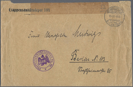 Br Deutsche Post In Der Türkei - Stempel: 1916 (11.11.),  FELDPOST MIL.MISS. BIR-ES-SEBA Auf FP-Brief M - Turchia (uffici)