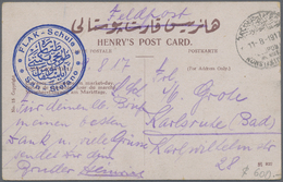 Br Deutsche Post In Der Türkei - Stempel: 1917 (11.8.),  FELDPOST MIL.MISS. KONSTANTINOPEL Auf FP-AK Mi - Turkse Rijk (kantoren)