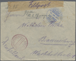 Br Deutsche Post In Der Türkei - Stempel: 1917 (15.1.),  DEUTSCHE MILITÄR-MISSION FELDPOST (provisorisc - Turquie (bureaux)