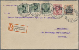 Br Deutsche Post In Der Türkei - Besonderheiten: 1905/1914, 3 Bedarfsbriefe Mit Verschiedenen Frankatur - Turchia (uffici)