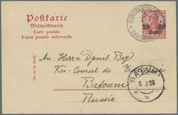 GA Deutsche Post In Der Türkei - Besonderheiten: 1906 (7.2.) "CONSTANTINOPEL 3 * DEUTSCHE POST *" Klare - Turchia (uffici)