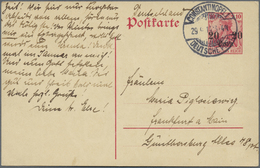 GA Deutsche Post In Der Türkei - Besonderheiten: 1914 (29.9.), 20 Para GA-Karte Mit Stempel "CONSTANTIN - Turkey (offices)