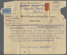 Br Deutsche Post In Der Türkei - Besonderheiten: 1918 Eingehendes Telegramm Mit Verschlußvignette "Kais - Turkey (offices)