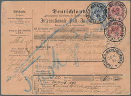 Br Deutsch-Neuguinea - Vorläufer: 1893, 20 Pf Blau Und 10 Pf Rot (senkr. Paar) Krone/Adler Auf "Interna - Nouvelle-Guinée