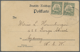 Br Deutsch-Neuguinea: 1906 (25.4.), Stempel "DEUTSCHE SEEPOST NEU-GUINEA-ZWEIGLINIE B" (Dampfer "Prinz - German New Guinea