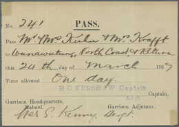 Deutsch-Neuguinea - Besonderheiten:  1917: Deutsch Neuguinea Australische Besetzung Pass Garrison He - German New Guinea