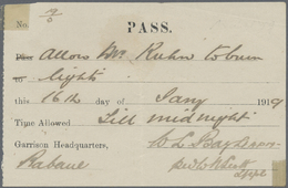 Deutsch-Neuguinea - Besonderheiten: 1919: Deutsch Neuguinea Australische Besetzung Pass Garrison Hea - German New Guinea