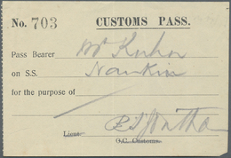 Deutsch-Neuguinea - Besonderheiten:  Deutsch-Neuguinea, Australische Besetzung, Customs Pass Geschri - German New Guinea