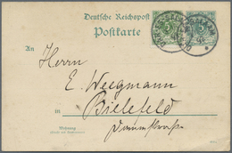 GA Deutsch-Ostafrika - Vorläufer: 3.10.1892, 5 Pfg. DR- Ganzsachenkarte Mit 5 Pfg. Als Zusatzfrankatur - German East Africa