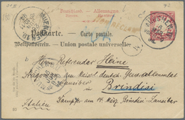 GA Deutsch-Ostafrika - Vorläufer: Zanzibar: 1894 6.3. Bayern 10 Pf GSK Aus München über Brindisi An Deu - Duits-Oost-Afrika