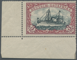 * Deutsch-Ostafrika: 1901, 3 R. Kaiseryacht, Mit Mittelstück Der Type I, Dunkelrot, Grünschwarz, Sehr - Afrique Orientale