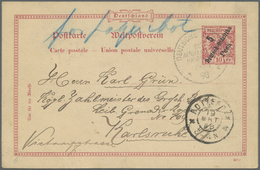 GA Deutsch-Ostafrika - Ganzsachen: 19.03.1898: DOA 5 Pesa GSK (Mi.P6) Mit Stempel DSOAH"k" (RPD "König" - German East Africa