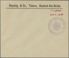 GA Deutsch-Ostafrika - Ganzsachen: 1916 Vorausfrankierungs-GSU Mit L2 "Frankiert Mit 7 1/2 H" Und Viole - Duits-Oost-Afrika