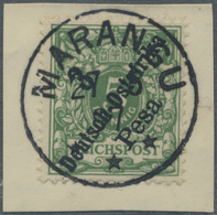 Brfst Deutsch-Ostafrika - Stempel: "MARANGU" Luxusabschlag Vom 27.5.1897 Auf Schönem Briefstück Mit 3 Pesa - German East Africa