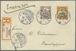 Br Deutsch-Ostafrika - Stempel: "MNYUSSI (DEUTSCH-OSTAFRIKA)" Vier Klare Abschläge Vom 15.7.1913 Auf R- - Deutsch-Ostafrika