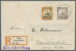 Br Deutsch-Ostafrika - Stempel: "UTETE" (Deutsch-Ostafrika) 4.1.14" Auf Phila-R-Brief (Empfängername Ge - German East Africa