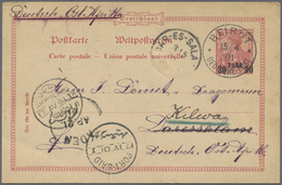 GA Deutsch-Ostafrika - Besonderheiten: 1901/1910, Zwei Eingehende Bedarfs-Belege (Ak. + GA-Karte) Aus D - Duits-Oost-Afrika