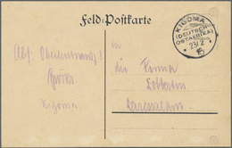 Br Deutsch-Ostafrika - Besonderheiten: 1915 (23.2.), FP-Vordruckkarte (geschlossene Reg.-Lochung) Mit S - Afrique Orientale