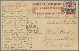 GA Deutsch-Ostafrika - Besonderheiten: 21.03.15, Aufgehaltene Post: Schweiz 10C GSK Aus GRABS/St.Gallen - Afrique Orientale