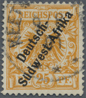 O Deutsch-Südwestafrika: 25 Pfg. Aufdruck In 3 Worten Mit Sauberem Stempel KEETMANSHOOP 9/8-01. Echt G - Africa Tedesca Del Sud-Ovest