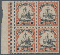 **/ Deutsch-Südwestafrika: 1906, 30 Pfg. Kaiseryacht Mit Wasserzeichen Auf Chromgelbem Papier, Postfrisc - Africa Tedesca Del Sud-Ovest