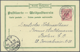 GA Deutsch-Südwestafrika - Ganzsachen: 1898/1899. Lot Von 3 Privat-Postkarten 10 Pf Krone/Adler "Deutsc - German South West Africa