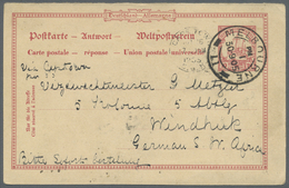 GA Deutsch-Südwestafrika - Ganzsachen: 1905 (30.9.),  10 Pfg. GA-Karte, Antwortteil Der Doppelkarte Mit - Sud-Ouest Africain Allemand