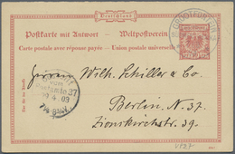 GA Deutsch-Südwestafrika - Stempel: 1903, "GROOTFONTEIN DEUTSCH-SÜDWEST-AFRIKA 7/3" Auf 10 Pfg. Mitläuf - Duits-Zuidwest-Afrika