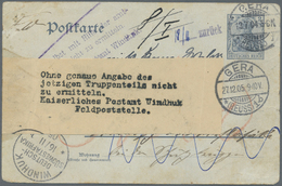 GA Deutsch-Südwestafrika - Stempel: Deutsches Reich GSK 2 Pf Am 13.7.04 Von Gera Nach Südwestafrika, Do - Sud-Ouest Africain Allemand