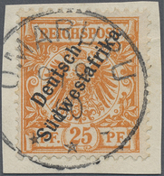 Brfst Deutsch-Südwestafrika - Stempel: "OMARURU 9.9.00", Glasklar Und Fast Komplett Auf 25 Pfg. "Deutsch-S - German South West Africa