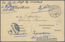 Br Deutsch-Südwestafrika - Besonderheiten: 1904 (24.10.), FP-Vordruckkarte Für Den Postverkehr Heimat-D - Africa Tedesca Del Sud-Ovest