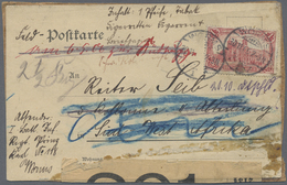 Br/Brfst Deutsch-Südwestafrika - Besonderheiten: 1906, Feldpost-Paketadresse Mit Seltenem Sonderporto 1 RM Ab - German South West Africa